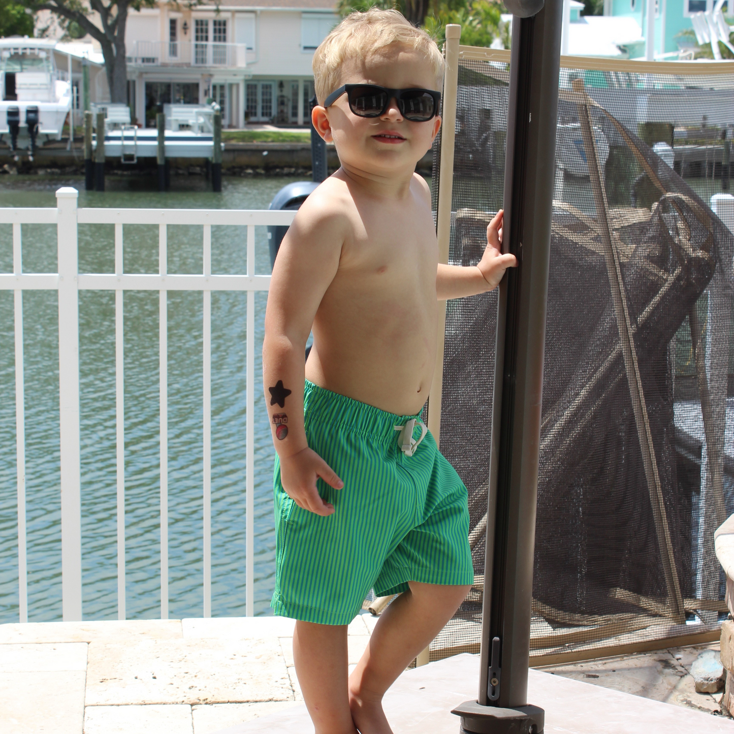 Boys Stretch Swim Trunk