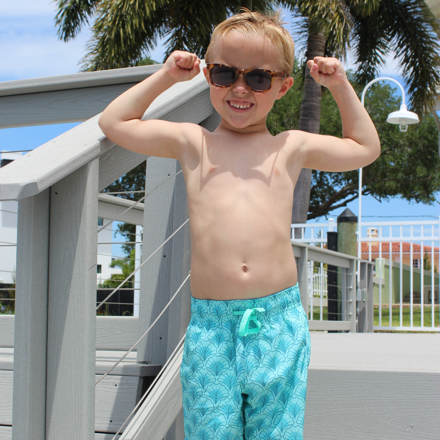 Boys Stretch Swim Trunk