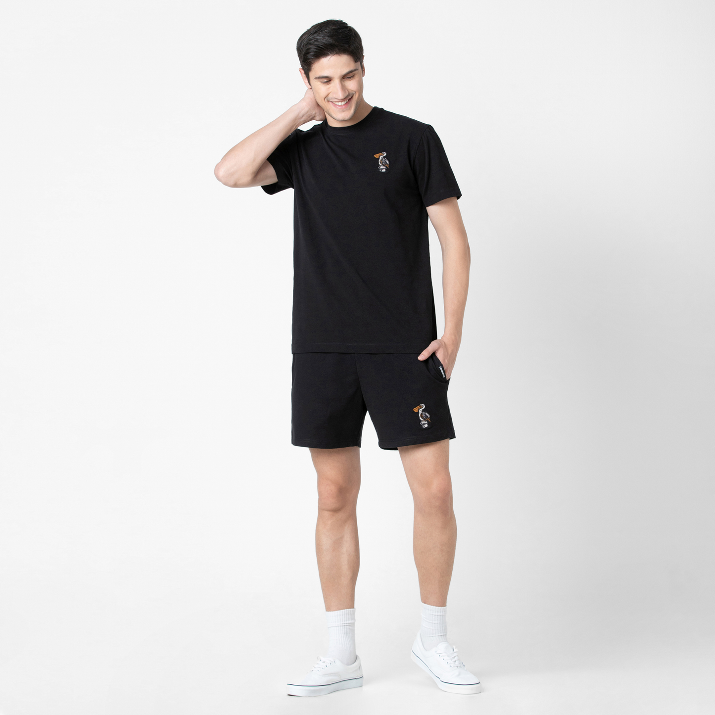 Embroidered Lounge Short