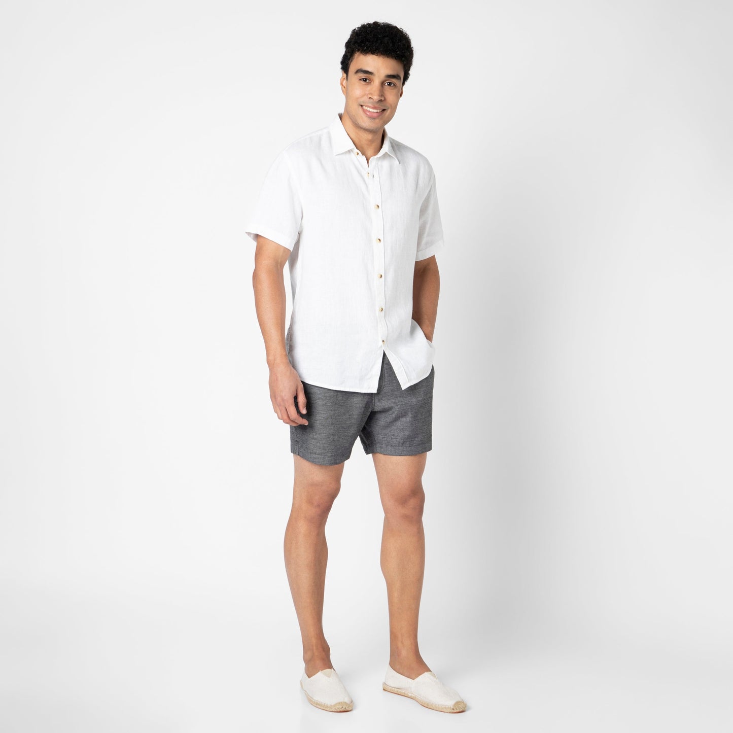 Stretch Linen Short