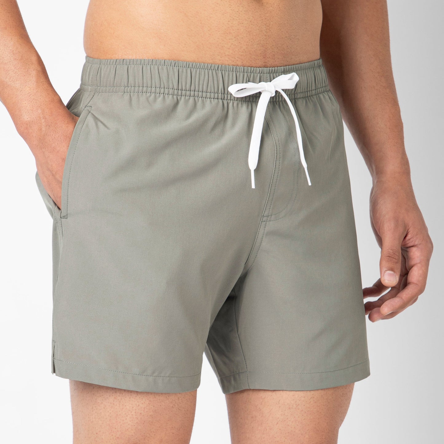 Stretch Swim Trunk Solid