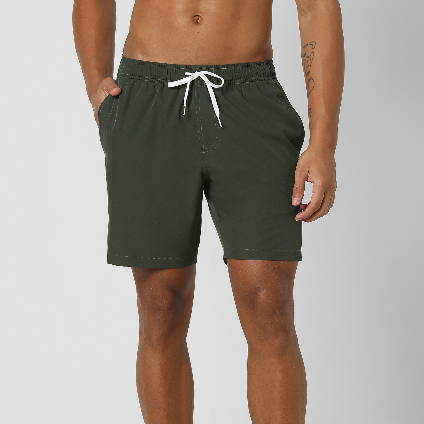 Stretch Swim Trunk Solid